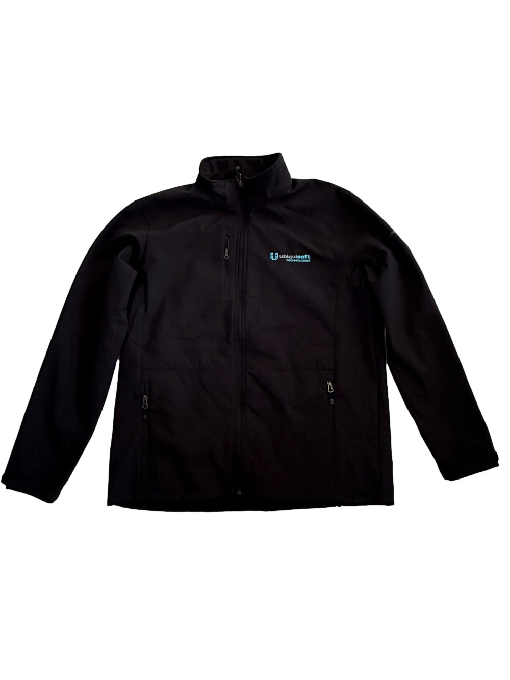 Eddie Bauer Black Soft Shell Fleece Lined Full Zip Jacket XL